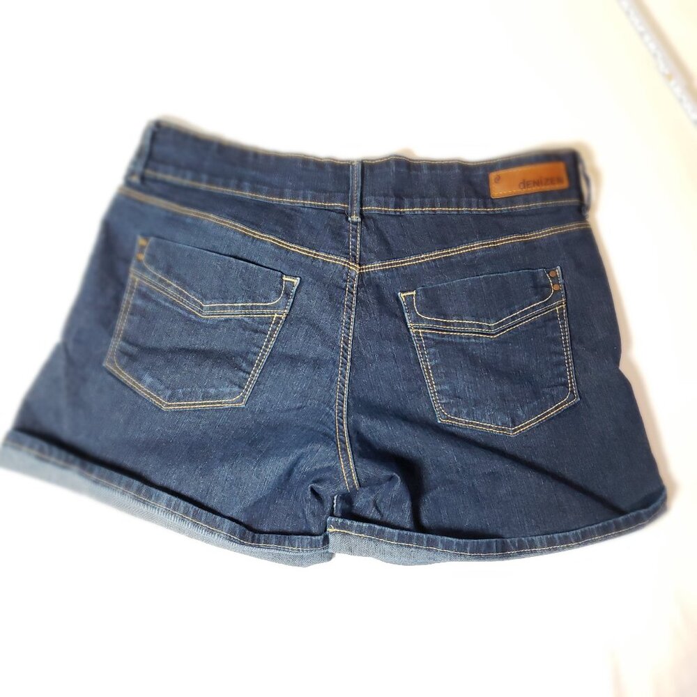 Denizen by Levis Shorts Cuffed Denim 8 Dark Blue Inseam Cuffed